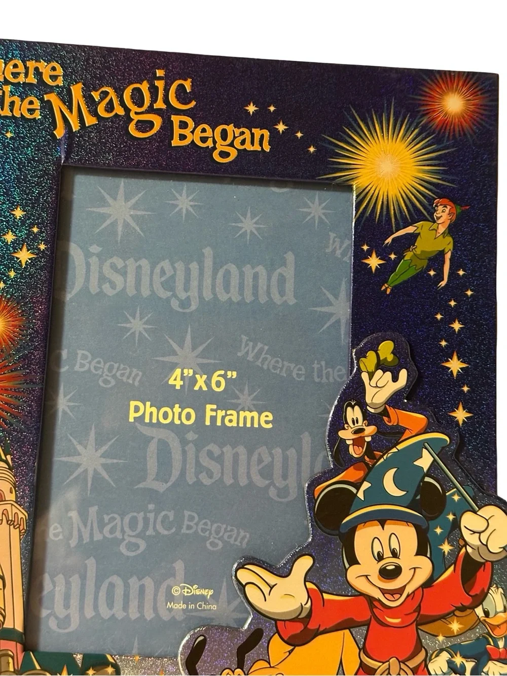 Vintage Disneyland Where The Magic Began 4x6 Frame